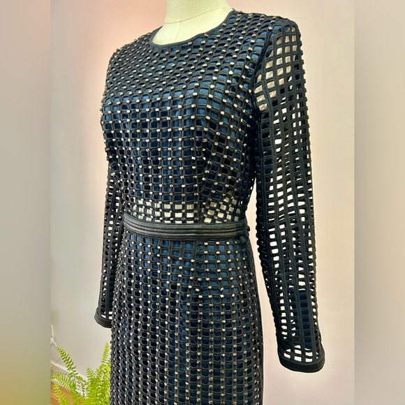 Topshop black & navy dress - Picture 3 of 16